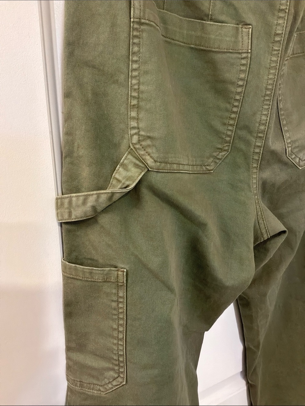 Sanctuary Olive Green Carpenter Crop Pants - Picture 6 of 6